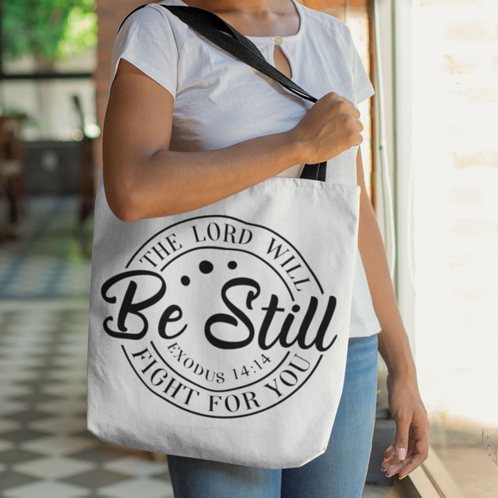 Christian Tote Bags: Exodus 14:14 the Lord Will Fight for You Tote Bag -  Christ Follower Life